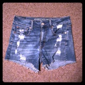High Rise Jean Shorts